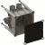 9907 - Flush mounting junction box for corrugated conduits, square